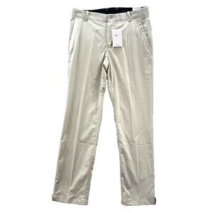 Nike Pants Mens 36x32 Beige Dri-Fit Standard Fit Athleisure Preppy Golf Trouser